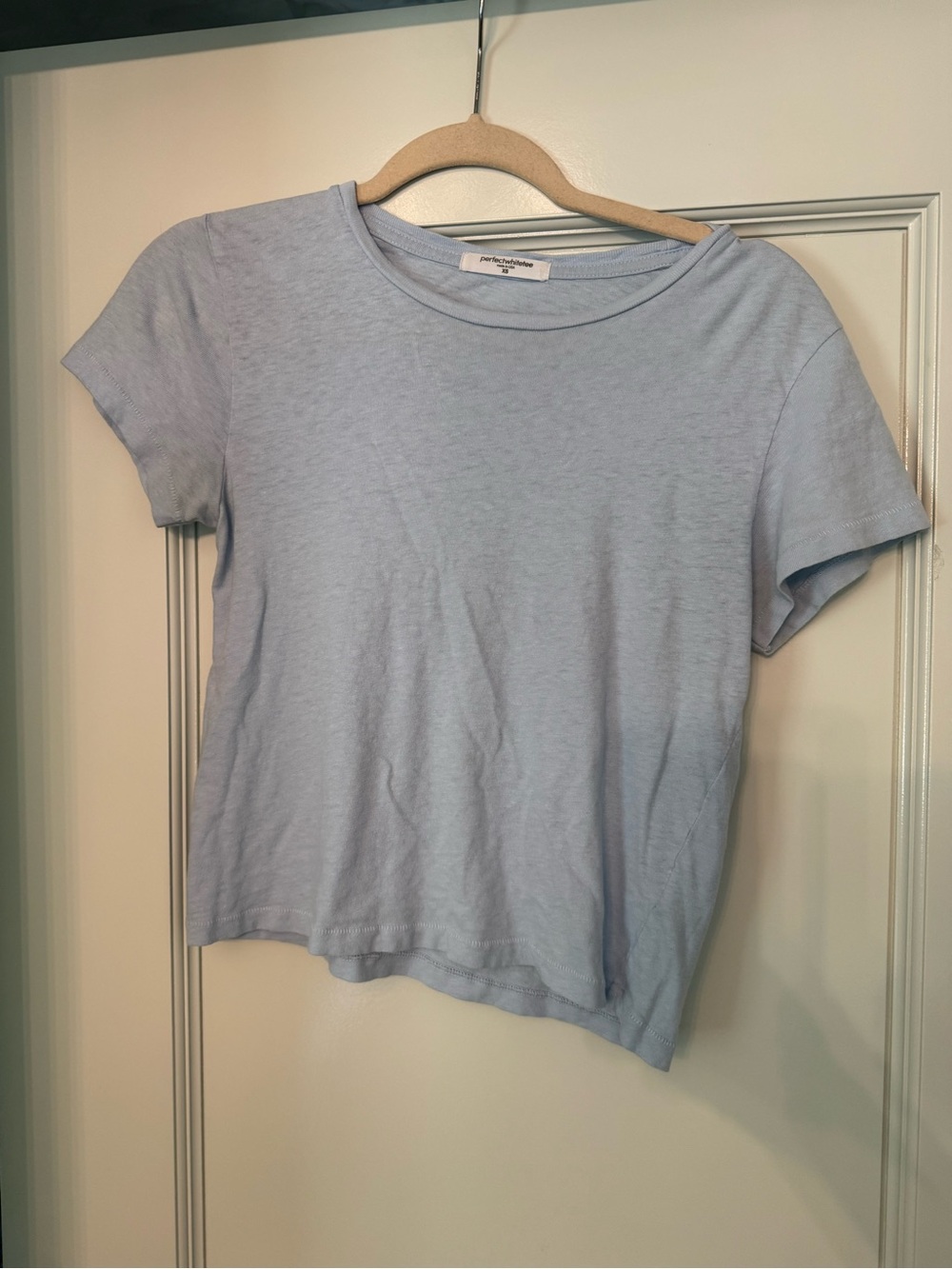 perfectwhitetee Pale Blue Short Sleeve Crewneck Tee